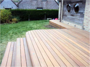 Terrasses en bois Christophe Boxus Formes arrondies