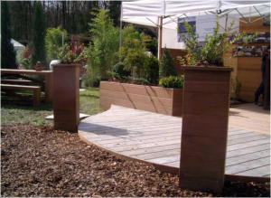 Terrasses en bois Christophe Boxus Formes arrondies